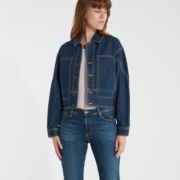 Current/Elliott Jackets & Blazers - Current/Elliott Denim Jacket Cropped 0 Small